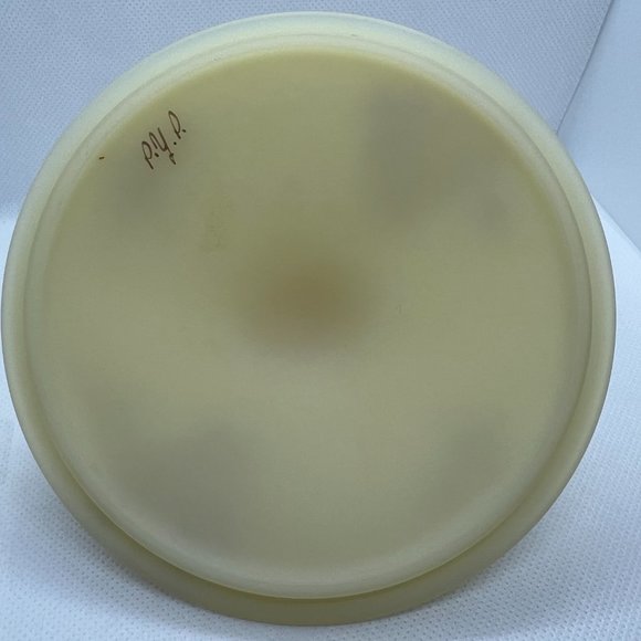 Hand-Painted Fenton Covered Custard Glass Candy Dish - Picture 5 of 6